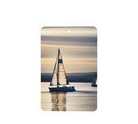 Smooth Sailing Pattern Car Air Fresheners 6 Pcs Rectangle Hanging Aromatherapy Tablets Scented Fresheners For Bedroom Bathroom