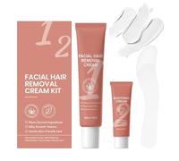 Smooth Skin Cream, Hair Dissolving Lotion, Facial Depilatory Solution, Gentle Removal Formula Post Shave Care Hydrating Finish Soft Touch Result, for Travel Dating Swimsuit Season Bridal Prep Summer