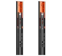 Smooth Sliding Der Runner with Ball Bearings Side Mount 250 550mm 2 PCS (10x1.8x0.5 in) Heavy Du Easy Installat Perfect for Kitchen Fur and STO Soluts