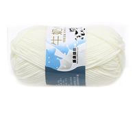 Smooth Soft Milk Cotton Natural Hand Knitting Wool Yarn Ball Baby Wool Craft-White
