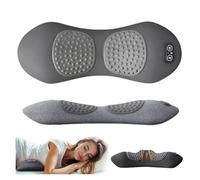 Smooth Spine Triple Fusion Back Massager, 3-in-1 Heat, Vibration & Traction Device for Sciatica, Herniated Disc & Lower Back Pain Relief | Ergonomic Lumbar Support for Chair & Bed(Gray)