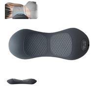 Smooth Spine Triple Fusion Back Massager, 3 in 1 Neck Shoulder Backs Massagers with Traction, Vibration & Heat, Portable Electric Massage Cushion for Neck, Shoulder, Backs (Dark Grey)