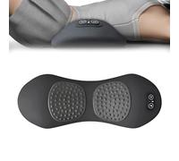Smooth Spine Triple Fusion Back Massager with Traction,Vibration & Heat,3 in 1 Electric Back Massager,Portable Memory Foam Pillows,3 Modes Deep Tissue Kneading Massage for Neck,Shoulder,Backs (Black)