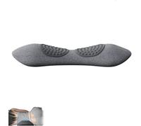 Smooth Spine Triple Fusion Back Massager with Traction, Vibration & Heat, for Deep Tissue Relaxation for Back, Neck, Shoulders & Legs, ortable Electric Massage Cushion (Grey)