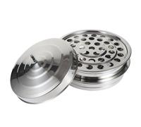 Smooth Stainless Steel Communion Tray 39 Hole Design for Sacred Bread Distribution Includes Covers Covered Communion Plate for Churches