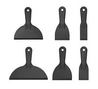 Smooth Surface Putty Knife Set of 6 Sizes Plastic Spatula Scraper Wallpaper Drywall Repair and Paint Rubbing