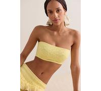 Smooth Talking Bandeau by Intimately at Free People in Summer Lemonade, Size: Large - female