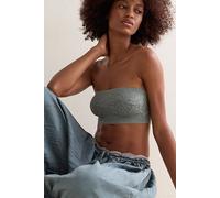 Smooth Talking Lace Bandeau by Intimately at Free People in Odessa Grey, Size: XL - female