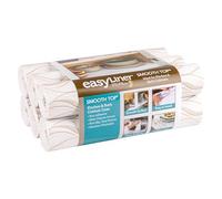 Smooth Top EasyLiner for Cabinets & Drawers - Easy to Install & Cut to Fit - Shelf Paper & Drawer Liner Non Adhesive - Non Slip Shelf Liner - 12in. x 10ft. - 6 Roll Project Pack - Taupe Svelte