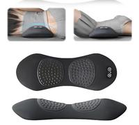 Smooth Triple Fusion Back Massager, 2025 New 3 in 1 Smooth Spine Triple Fusion Back Massager, with Massage, Hot Compress and Traction Functions for Sciatica Massager (Black)