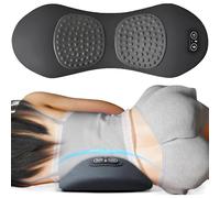 Smooth Triple Fusion Back Massager 3 in 1 with Traction - Vibration Heat Compress Pain Relief Sciatica Neck Shoulder Back Black