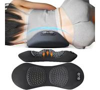 Smooth Triple Fusion Back Massager, A Three in One Back Massager with Traction Lifting, Vibration Massage, and Hot Compress Pain Relief, Neck, Shoulder, and Back Sciatica Massager (Dark Gray)