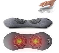 Smooth Triple Fusion Back Massager with Heat, 3-in-1 Traction & Vibration for Sciatica & Lower Back Pain Relief, Ergonomic Lumbar Support(Gray)
