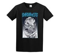 SMOOTH WILL Men's Baroness Blue Logo Cotton T Shirt Black L
