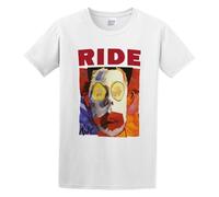 SMOOTH WILL Men's Ride Going Blank Again Logo T-Shirt Cotton T Shirt White L