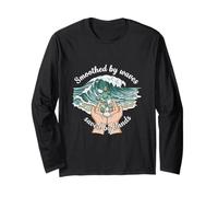 Smoothed by Waves Saved by Hands Sea Glass Collector Long Sleeve T-Shirt