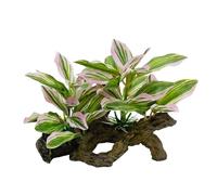 Smoothedo-Pets Fish Tank Decorations Aquarium Decor Ornaments Betta Pink Leaf pad Hammock Artifical Driftwood Goldfish Bowl Accessories (Light Pink Set)