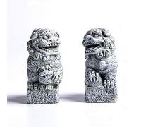 Smoothedo-Pets Fish Tank Decorations Aquarium Decoration Mini/Pair Size Ornaments Accessories Fish Hides Asian Garden FengShui Beast Dog Mini