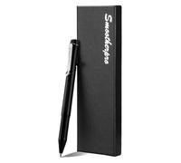 SMOOTHERPRO Bolt Action Aluminum Pen | Ballpoint and Pencil in One with Graphite Alloy Tip Retractable Twist Design | Compatible with Parker Refill | for Office Sketching Journaling (APG01) | Black