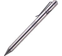 SMOOTHERPRO Bolt Action Ballpoint Pen Pocket Pen Compatible with G2 Gel Refill Stainless Steel Pen for Business EDC Signature(SSG050)