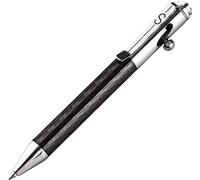 SMOOTHERPRO Carbon Fiber Bolt Action Pen with Stainless Steel Pen Clip for Signature Office School Business (CT020)