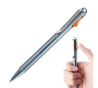SMOOTHERPRO Fidget Pen Retractable Ballpoint Pen | Aluminum | Compatible with Parker Refills EDC Pen with Stainless Steel Pen Clip | for School Office Outdoor Work & Everyday Carry (Al102GY) | Grey