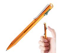SMOOTHERPRO Fidget Pen Retractable Ballpoint Pen | Aluminum | Compatible with Parker Refills EDC Pen with Stainless Steel Pen Clip | for School Office Outdoor Work & Everyday Carry (Al104OG) | Orange