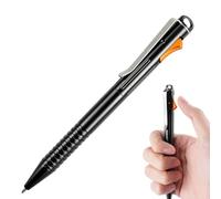 SMOOTHERPRO Fidget Pen Retractable Ballpoint Pen | Aluminum | Compatible with Parker Refills EDC Pen with Stainless Steel Pen Clip | for School Office Outdoor Work & Everyday Carry (Al101BK) | Black