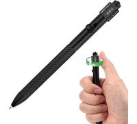 SMOOTHERPRO Fidget Spining Bolt Action Pen | Retractable Ballpoint Pen with Decision Maker Compatible with Pilot G2 Refill EDC Pen for Office School Valentines Gift Limited Edition Black (FSM647)