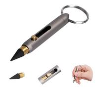 SMOOTHERPRO Mini Infinity Pencil | With Keychain | TItanium | Portable | Infinity Inkless Metal Pencil | For Note Taking Sketch Drafting Writing Office (FM01)