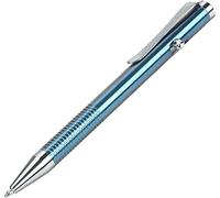 SMOOTHERPRO Titanium Bolt Action Pen Stainless Steel Pen Clip Compatible with Parker Refill for Pocket Business EDC Signature Color Blue (Ti952)