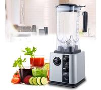 Smoothie Blender, 2200W Mixer Grinder with 30,000 RPM 9 Speeds, 2.2L Kitchen Blender for Smoothies, Juices, Coffee, Nuts, Spices silver