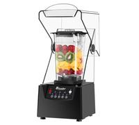 Smoothie Blender,2200W Multifunction Commercial Quiet Blender With Sound Shield,2LProfessional Countertop Blender with 2 cups,Household Quiet Blender,Ice crusher, wall breaker, smoothie making machine
