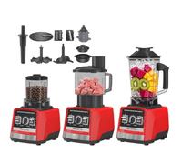 Smoothie Blender 8-in-1, 2000W 3L Blender with Grinding Cup, 15 Variable Speeds, Automatic Cleaning, Smoothie Maker for Smoothies, Shakes, Frozen Drinks, Ice, Sauces