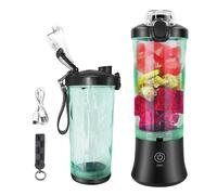 Smoothie Blender, Portable Blender for Shakes and Smoothies, BPA Free, 600ml Blender Cup with Bottom Cover and Rechargeable USB, Mini Smoothie Bottle for Home, Gym, Travel, Office
