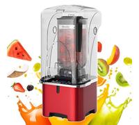 Smoothie Blender with Quiet Sound Enclosure, 5 Preset Settings, 8 Adjustable Speeds, Electric Ice Crusher, 2.2L Capacity for Dessert Shop/Bar