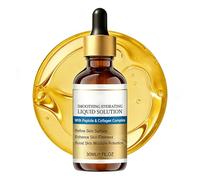 Smoothing Hydrating Liquid Solution with Peptide & Collagen Complex - Firming Facial Oil for Wrinkles, Lock-in Moisture, Radiance Boost, Smooth Texture, 30ml (Unscented)