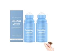 Smoothing Solution Ingrown Hair Treatment, Shaving Gel Women, Hair Serum Roller Ball Applicator, After Shave Soothing Roll on Serum for Underarms, Face, Neck, Leg, 50ML (50ml, 2PC)