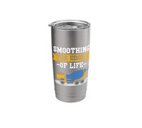 Smoothing the Edges of Life Concrete Finisher Stainless Steel Insulated Tumbler
