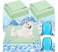 SmoothNovelty 2 Pack Cooling Dog Blankets with Storage Bag Self Cooling Dog Blankets Washable Pet Cold Mats 39 x 47 Inch Portable Cat Pads for Summer Hot Weather Pet Puppies Supplies