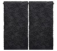 SmoothNovelty 2 Pcs Black Spider Web Hand Towels for Bathroom Black Halloween Hand Towels 100% Cotton Absorbent Decorative Jacquard Weave for Halloween Bath Kitchen Decor Gift, 13.8 x 29.5 Inch