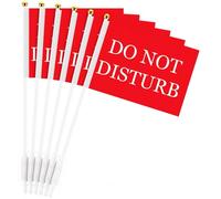 SmoothNovelty 6 Pack Double Sided Do Not Disturb Desk Sign Flag Office Privacy Signal with Clip Do Not Disturb Desk Sign for Office Cubicles, Workspaces