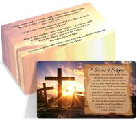 SMOQYKBW Bible Tract Salvation Cards, Sinner's Prayer Gospel Postcards with Bible Verses, Bulk 300 Pack Witnessing Tool