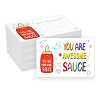 SMOQYKBW Positive Shout Out Cards, You Are Awesome Sauce Theme, Appreciation and Recognition Reward Cards for Teachers, Students, Employees, Office Staff, 120 Count