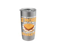S'More Dad Camping Chocolate Marshmallow Campfire S'Mores Stainless Steel Insulated Tumbler