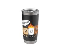 S'More Fun Camping Marshmallow Group Hug Campfire Stainless Steel Insulated Tumbler