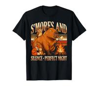 S'Mores and Silence Perfect Night Capybara T-Shirt