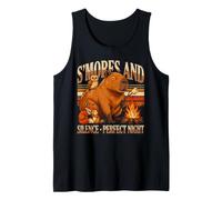 S'Mores and Silence Perfect Night Capybara Tank Top