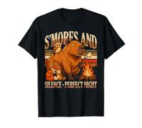 S'Mores and Silence Perfect Night Capybara Value Graphic T-Shirt
