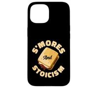 S'mores And Stoicism Funny Camping Philosophy Case for iPhone 15